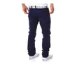 Herrens modedesigner Jean Pantalones rippade draperade nödställda cyklist Jeans Khaki Blue Black Grey282L