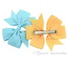 40 Colors 3 Inch Cute Ribbed Ribbon Hair Bows with Clip Baby Girl Boutique Accessories Party Gifts2185338