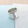Solid 925 Sterling Silver Female Rings 20mm Wide Rings Simple Style Rings Wedding Accessories Jewelry (JewelOra RI102783) D18111306