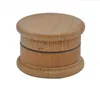 Metal wood smog 3 layers of wood color metal grinder for diameter 63mm smog