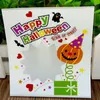 Confezione da 100 sacchetti per dolcetto o scherzetto di Halloween da 10 * 10 cm, sacchetti di Halloween, confezioni regalo per feste di Halloween, biscotti autoadesivi, sacchetti di caramelle