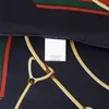 New Twill Sciarpa di seta Donna Spagna Catena Stampa Ufficio Bandana Moda Foulard di seta Fazzoletto da donna Avvolge Scialli 90cm * 90cm