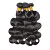 ブリジリアンボディウェーブ4バンドルブラジリアンバージンヘアボディウェーブヒューマンヘアエクステンション全体の最高品質の波状髪の織り