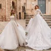 Naviblue 2019 Dolly Modeste Manches Longues Robes De Mariée Robe De Bal Bateau Cou Dentelle Appliqued Robes De Mariée Tribunal Train Plus La Taille robe