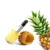 Rostfritt stål ananas peeler cutter skivor corer peel kärna verktyg frukt vegetabilisk kniv spiralizer kök gadgets tillbehör