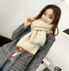 2018 New Winter Scarf Women Blanket Plaid Scarf Long Fashion Cowl Neck Warm Cashmere Shawl Knitte Scarves女性ティペットブファンダT3133980