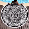 Czeski Mandala Tapestry Plaża Rzuć Duża Okrągła Ręcznik Piknik Piknik Koc Mata Basen Gobelin Dekoracji Mata jogi