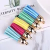 4 CM Kwastje Vintage Lederen Kwasten Fringe voor Purl Macrame DIY Sieraden Sleutelhanger Cellphone Bandjes Hanger Oorbellen Ketting Armband