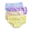 6 Pièce/lot Couleurs Bonbons Filles Culottes En Coton Doux Jeune Fille Slips pour Adolescents Sous-Vêtements Pour Enfants Pantalons Caleçons