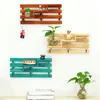 Uchwyt na ścianie Drewno Półka Kuchnia Łazienka Rack Organizer Small Key Wiszące Przechowywanie Case Home Decoration