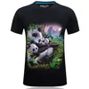 Nova impressão 3D mens designer t-shirts manga curta Panda orangotango t-shirt estéreo personalidade dominadora luxo hip hop t shirt homens