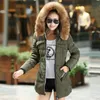 여성 자켓 2017 여성의 다운 자켓 코트 겨울 파카 대형 모피 칼라 후드가 두꺼운 따뜻한 긴 Hight 품질