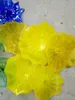Morze Śródziemne Ręcznie Ręcznie Ręcznie Dmuchane Kwiat Płyty Lampy Do Dekoracji Ściennej Styl Multicolor Murano Szkło Wiszące Płyty Sztuka