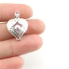 925 Sterling Silver Pick a Pearl Cage Feather Wing Heart Beauty Locket Pendant Collana Boutique Lady Gift K988