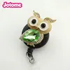 50PCS/Lot Key Rings Animal owl Eagle Bee Shape Nurse Medical Yoyo ID Card Name Holder Retractable Badge Reel With Alligator Clip For Student Staff Teacher