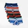 Novità Gay T-back BoxerShorts Open Button Hole Sexy boy Erotic Mutandine maschili Pantaloncini U Convex Pouch Mutande Uomo Boxer Intimo Panty