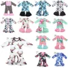 2019 Nowy Baby Boy Girl Crompsits Floral Ruffle Romper Bawełniane Dzieci Potargane Piżamy Dzieci Wspinaczka Ubrania 37 Styl C3378