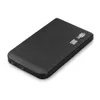 Бесплатная доставка 1 шт. USB 2.5" внешний корпус Box HDD sata hd Case (черный)