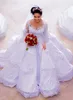 2019 vestidos de casamento da sereia africana com saia destacável lace apliques pérolas manga comprida vestidos de noiva branco mais vestido de casamento tamanho