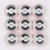 3D Faux Mink cílios 3D Faux Mink Lash reutilizável Fluffy cílios invisíveis Banda cílios dramáticas Pink Glitter pacote