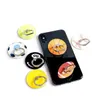 Boucle d'anneau support pour téléphone portable Porte-cadeau Creative basketball Football Tennis Acrylique support paresseux