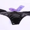 Nya Sexiga Kvinnor Exotiska Underkläder Panties Wet Look Bedtime Patent Läder Mini Briefs Underkläder Underbyxor 4 Färger