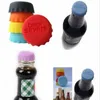 wholesale OEM 3 * 1cm Capsules de bouteille de bière en silicone 6 couleurs Bouchons d'étanchéité Bouchons de vin Couvercles d'assaisonnement Couvre-bouteilles Gadgets de cuisine DHL