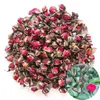 Doftande naturliga djupa röda rosa knoppar rosenblad organiska torkade gyllene-fälgrosa blommor grossist, kulinarisk matkvalitet