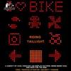 64 LED USB充電式ダイナミックLEDターンライトティアテールバイクランプ自動自転車信号サイクリングアクセサリーマウンテンバイク