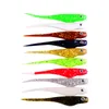 Nieuwe realistische kunstmatige vis zachte wormen aas 7 kleuren 10 cm 5.8g siliconen rubber zoetwater shad vissen lokken 10pc / lot