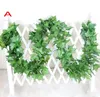 12pcs/Lot 2.2m artificial Fake plants green Ivy Leaves Artificial Grape Vine greenery garland wedding flower home decoration Cheap