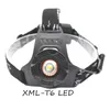 XM-L T6 LED Zoomable Headlamp FlowLight 3 Modes Light Switches Justerbar jakt strålkastare bärbar ficklampa Fiske huvud fackla bil