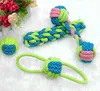 Cotton Dog Rope Toy Knot Puppy Chew Teething Toys Teeth Cleaning Pet Palying Ball For Small Medium Large Dogs