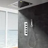 Lighting Large Rain Shower LED Shower Head Faucet Luxury Bathroom Set Ceiling Waterfall Colorful Rainfall Super Remote Control