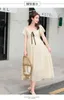Maternity wear 2019 summer new fashion V-neck stitching short-sleeved loose long section large size pregnant women A word dress