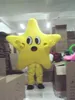 2024 Fabriksförsäljning Hot Yellow Star Cartoon Mascot Costume For Adults Christmas Halloween Outfit Fancy Dress Suit Free Frakt