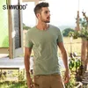 Simwood Brand 2018 Hot Sale Nya Men Kläder T-shirt Sommar Kortärmad O-Hals Casual Slim Toppar Tees Gratis Frakt 180050