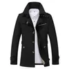 Leesbare Heren Trenchcoat Mode Designer Mannen Jas Herfst Slanke Merk Winter Heren Jas Katoen Windjack Mannen Trench 4XL