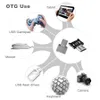 Universeller OTG-Adapter, schnelle Datenübertragung, USB 2.0, Micro-USB, Typ C, OTG-Adapter für USB-Geräte, Festplatten, Mobiltelefone, Tablets, PCs, Tastaturen