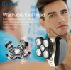 KEMEI KM-1000 4D soins du visage masculin 5-en-1 costume remplaçable Portable rasoir nez tondeuse à cheveux rasoir électrique