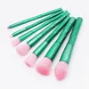 New 7 pcs/set Spiral Makeup Brushes Set Pro Powder Foundation Eye Shadow Concealer Cosmetic Brush Maquillage