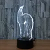 Unicorn Shape 3D Night Light 7 Color Change LED Kid Table Desk Lamp Party Gift #R42