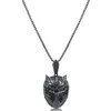 Iced Out Cartoon Black Mask Pendant Necklace Micro Paled Black Zircon Men Women Charms smycken Gift252G