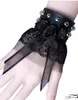 Gratis nieuwe Europese en Amerikaanse Pop Gothic Punk Retro Stijl Celebrity Dame Noble Accessoires Zwart Kant Boog Koningin Armband Fashion Classic de