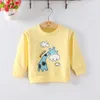 magliette felpate del ragazzo della neonata Felpe con cappuccio per bambini Cotone Modello carino Abbigliamento giallo / bianco Giacca primavera autunno inverno freeshipping