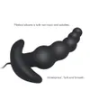 Tappo anale vibrante Waterproof Black 10 Modalità Silicone Sex Toy per uomini Prodotto sessuale erotico per sesso erotico per le donne Y11522091