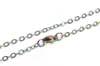 20pcs/lot Rainbow Color 1.6mm Stainless Steel Chains Necklace Rainbow Color 18''/20inches Link Chain Jewelry Making SC003