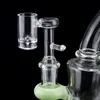 DHL Volcanic Core Electric Domeless Quartz Banger Nail för 20mm Värmespole med 9 mm Hollw Bottom för glasvatten Bongs DAB Oil Rig