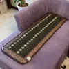 Massagem Infraröd uppvärmning Massager Thermal Jade Tourmaline Stone Mat för kroppssmärta frigörande storlek 50x150 cm för 223C