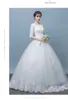 Real Photo Vintage Lace Up Ball Wedding Dresses 2018 Customized Plus Size Bridal Wedding Gowns Free Shipping